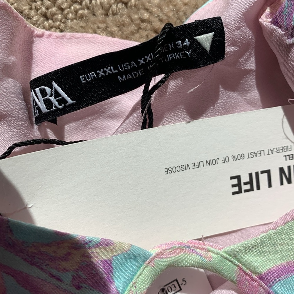 Zara Marble Print Cut Out Mini Dress - Picture 14 of 17